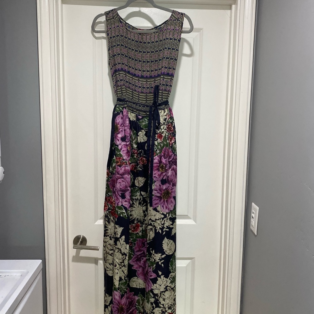 Johnny Was floral maxi dress